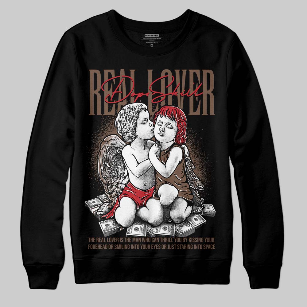 Jordan 9 'Olive' DopeSkill Sweatshirt Real Lover Graphic Streetwear - Black