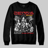 Red Sneakers DopeSkill Sweatshirt Just Rich Graphic Streetwear - Black