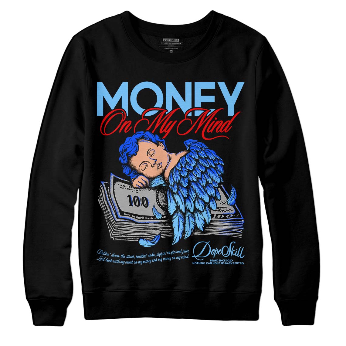 Travis Scott x Jordan 4 Retro 'Cactus Jack' DopeSkill Sweatshirt MOMM Graphic Streetwear - Black