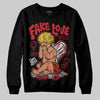 Jordan 14 Retro Ferrari (2025) DopeSkill Sweatshirt False Love Graphic Streetwear - black