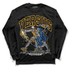 Dunk Blue Jay and University Gold DopeSkill Long Sleeve T-Shirt VERSUS Graphic Streetwear - Black