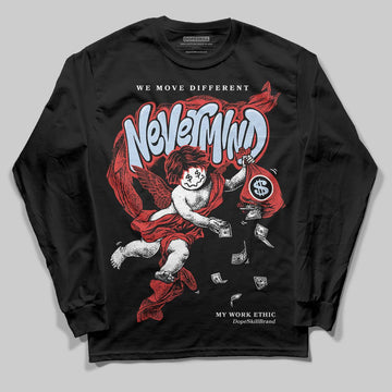Jordan 6 “Reverse Infrared” DopeSkill Long Sleeve T-Shirt Nevermind Graphic Streetwear - black
