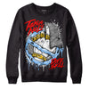 Jordan 6 University Blue DopeSkill Sweatshirt Takin No L's Graphic Streetwear  - Black