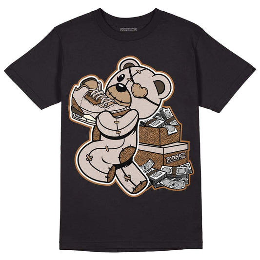 Jordan 3 Retro Palomino DopeSkill T-Shirt Bear Steals Sneaker Graphic Streetwear - Black