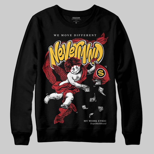 Jordan 14 Retro Ferrari (2025) DopeSkill Sweatshirt Nevermind Graphic Streetwear - Black