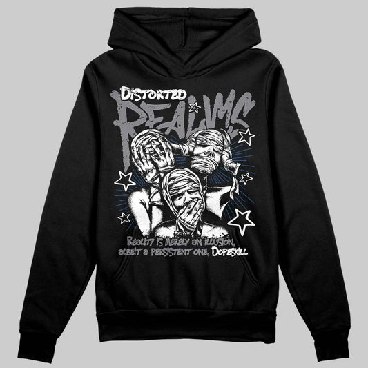 Jordan 9 Retro 'Flint Grey' 2026 DopeSkill Hoodie Sweatshirt Distorted Realms Graphic Streetwear - Black