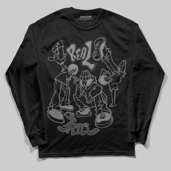 Jordan 4 “Black Cat” (2025) DopeSkill Long Sleeve T-Shirt Real Y2K Players Graphic Streetwear - Black