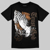 Jordan 1 Retro High OG Palomino DopeSkill T-Shirt Trust God Graphic Streetwear - Black