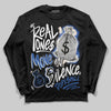 Jordan 1 Low Travis Scott x Fragment DopeSkill Long Sleeve T-Shirt Real Ones Move In Silence Graphic Streetwear - Black