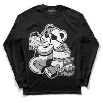 Jordan 6 “Reverse Oreo” DopeSkill Long Sleeve T-Shirt Bear Steals Sneaker Graphic Streetwear - Black