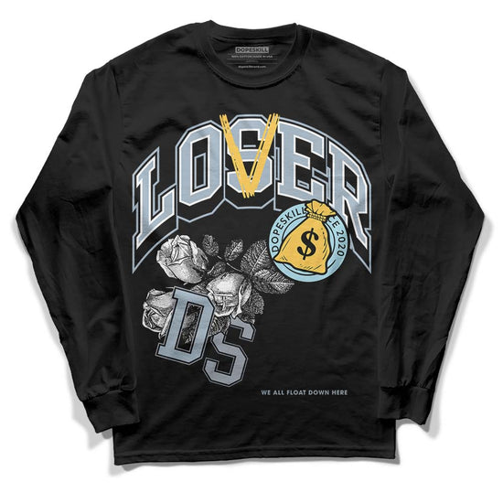 Jordan 13 “Blue Grey” DopeSkill Long Sleeve T-Shirt Loser Lover Graphic Streetwear - Black