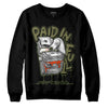 Olive Sneakers DopeSkill Sweatshirt Paid In Full Graphic Streetwear - Black