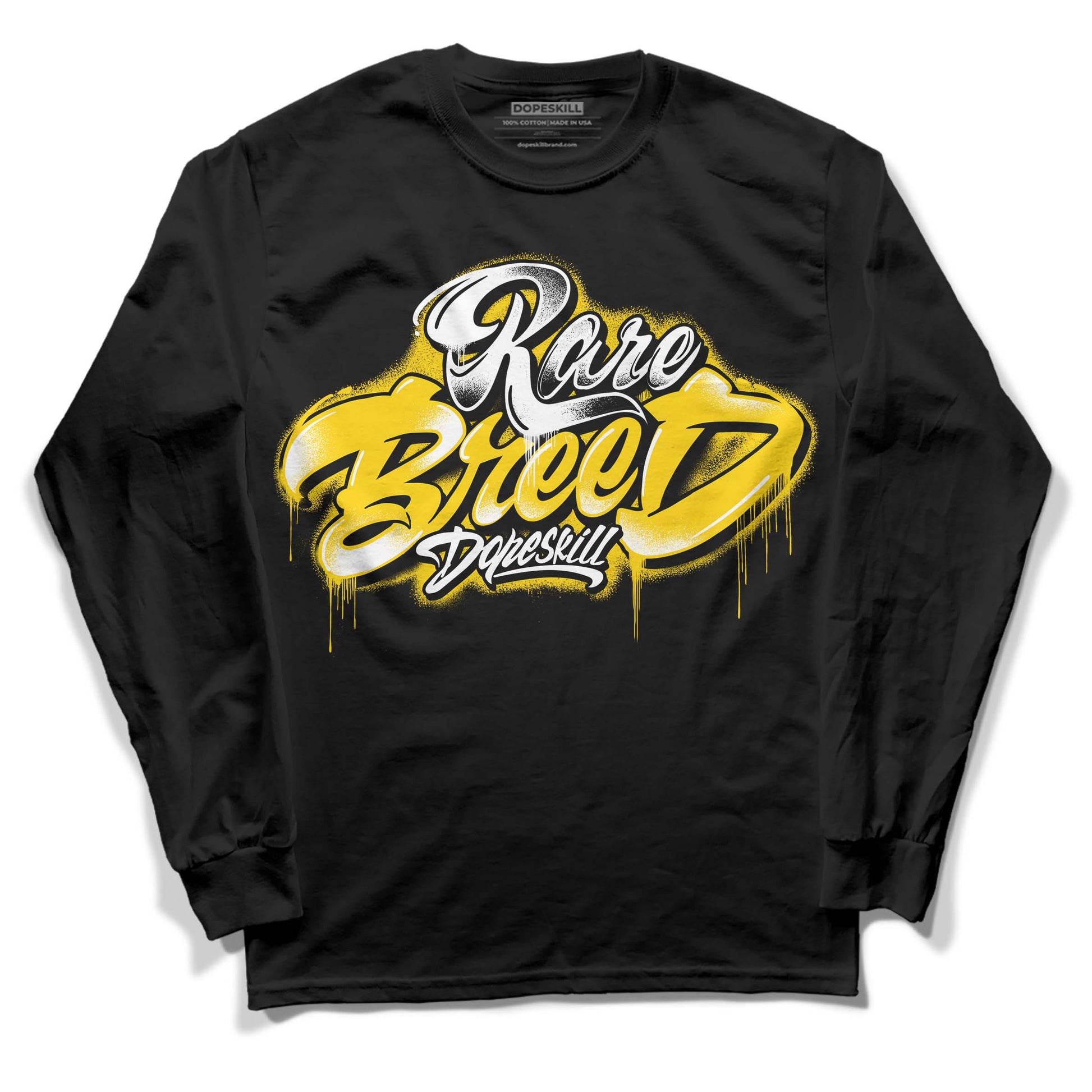 Jordan 6 “Yellow Ochre” DopeSkill Long Sleeve T-Shirt Rare Breed Type Graphic Streetwear - Black