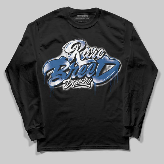 Jordan 1 Low OG “Storm Blue” DopeSkill Long Sleeve T-Shirt Rare Breed Type Graphic Streetwear - Black