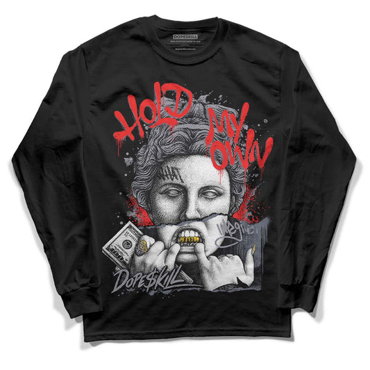 Jordan 14 Retro 'Stealth' DopeSkill Long Sleeve T-Shirt Hold My Own Graphic Streetwear - Black