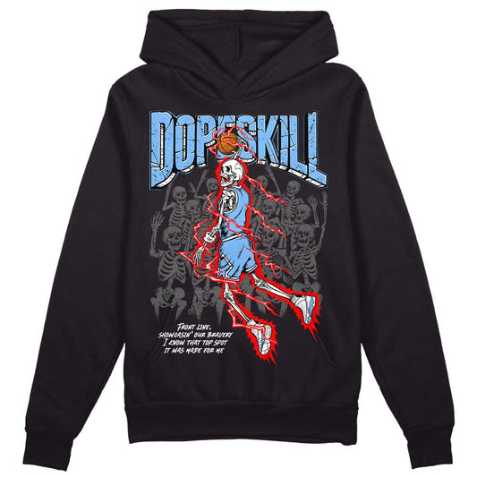 Jordan 9 Powder Blue DopeSkill Hoodie Sweatshirt Thunder Dunk  Graphic Streetwear - Black