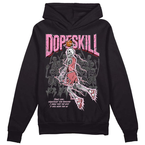 Valentine's Day Collection DopeSkill Hoodie Sweatshirt Thunder Dunk Graphic Streetwear - Black