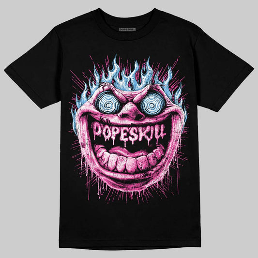 Pink Sneakers DopeSkill T-Shirt Hellfire Graphic Streetwear - Black