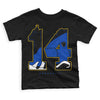 Jordan 14 “Laney” DopeSkill Toddler Kids T-shirt Number 14 Graphic Streetwear - Black