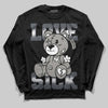 Jordan 11 Cool Grey DopeSkill Long Sleeve T-Shirt Love Sick Graphic Streetwear - Black