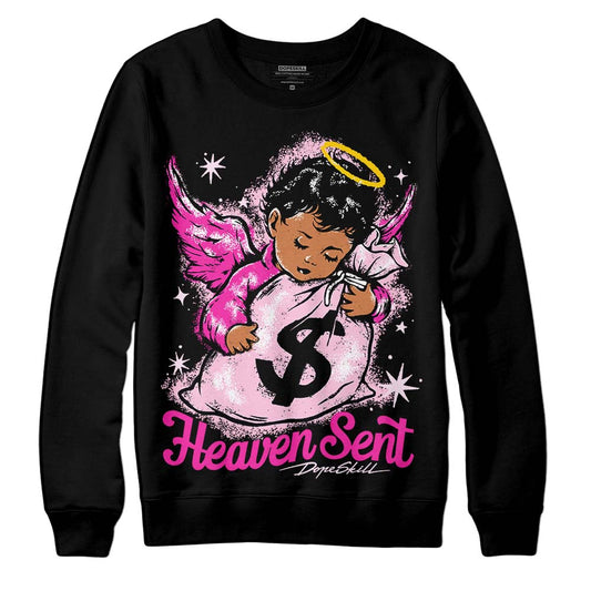 Dunk Low Triple Pink DopeSkill Sweatshirt Heaven Sent Graphic Streetwear - Black