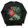 Jordan 1 High OG Green Glow DopeSkill Long Sleeve T-Shirt Break Through Graphic Streetwear - Black