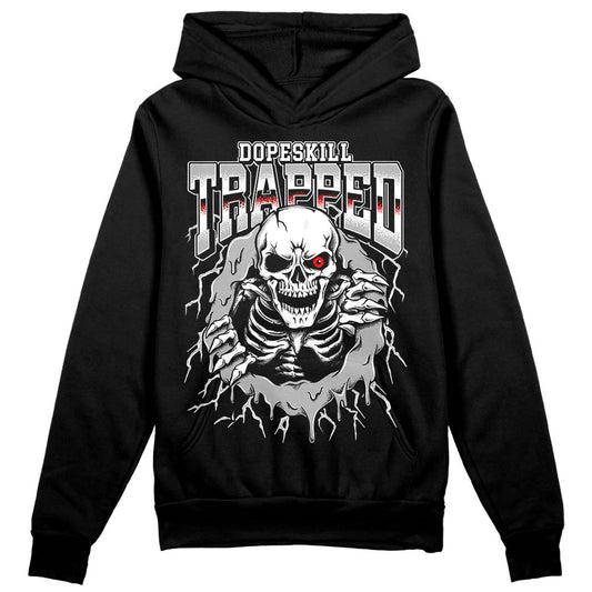 Jordan 1 Low OG “Shadow” DopeSkill Hoodie Sweatshirt Trapped Halloween Graphic Streetwear - Black