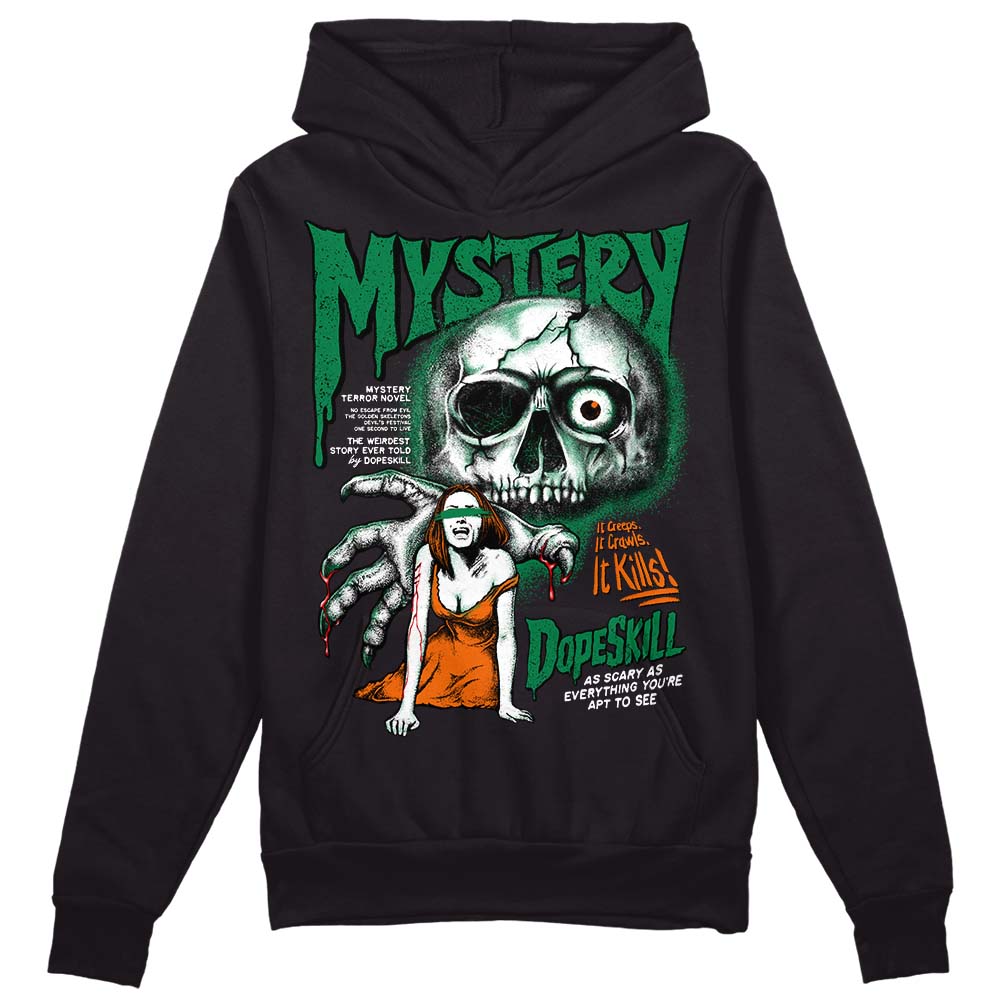 Green Sneakers DopeSkill Hoodie Sweatshirt Mystery Ghostly Grasp Graphic Streetwear - Black