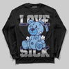 University Blue Sneakers DopeSkill Long Sleeve T-Shirt Love Sick Graphic Streetwear - Black