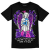 Dunk Low Championship Court Purple DopeSkill T-Shirt Angels Graphic Streetwear - Black