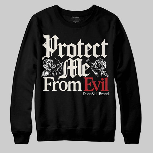 Nigel Sylvester x Jordan 1 Low OG “Nitro” DopeSkill Sweatshirt Protect Me From Evil Graphic Streetwear - Black