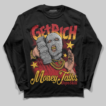 Jordan 14 Golf “Last Shot” DopeSkill Long Sleeve T-Shirt Get Rich Graphic Streetwear - Black
