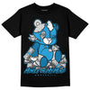 Jordan 4 Retro Military Blue DopeSkill T-Shirt MOMM Bear Graphic Streetwear - black