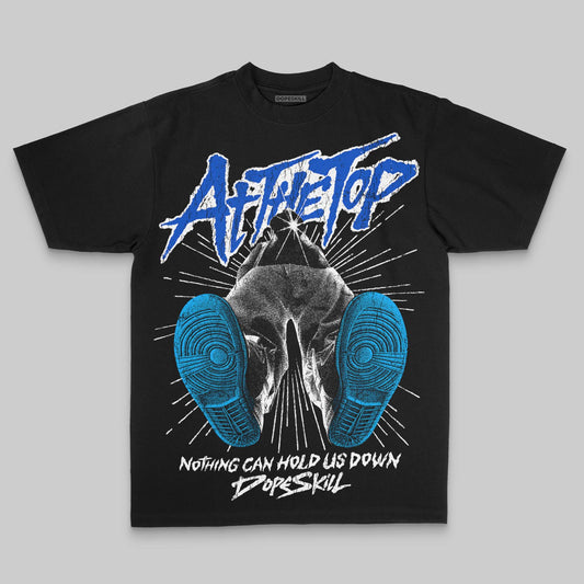 Royal Blue Oversize Print Nothing Can Hold US Down DopeSkill Graphic Premium T-shirt Streetwear - Black