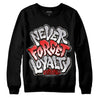 Grey Sneakers DopeSkill Sweatshirt Never Forget Loyalty Graphic Streetwear  - Black