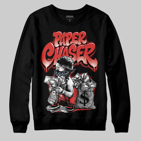 Jordan 6 “Reverse Infrared” DopeSkill Sweatshirt Paper Chaser Boy Graphic Streetwear - Black