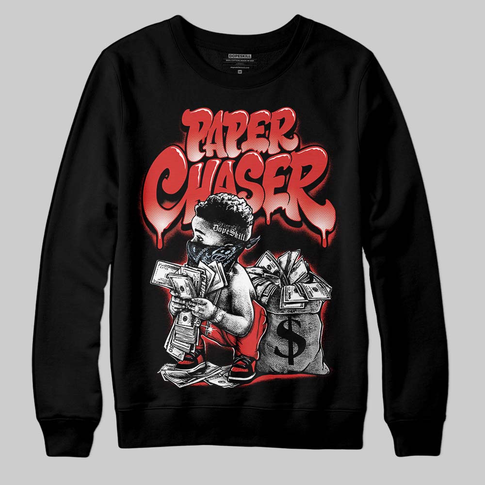 Jordan 6 “Reverse Infrared” DopeSkill Sweatshirt Paper Chaser Boy Graphic Streetwear - Black