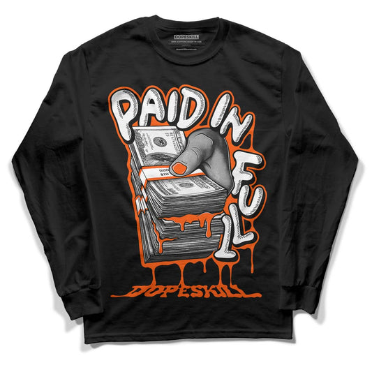 MSCHF Super Normal 2 Orange Milk DopeSkill Long Sleeve T-Shirt Paid In Full Graphic Streetwear - Black