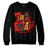 Red Sneakers DopeSkill Sweatshirt Talk Is Chip Graphic Streetwear - Black