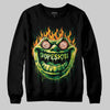 Green Sneakers DopeSkill Sweatshirt Hellfire Graphic Streetwear - black