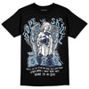 Jordan 1 Mid Diffused Blue DopeSkill T-Shirt Angels Graphic Streetwear - Black