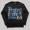 Jordan 12 Retro 'Melo' DopeSkill Long Sleeve T-Shirt Protect Me From Evil Graphic Streetwear - Black
