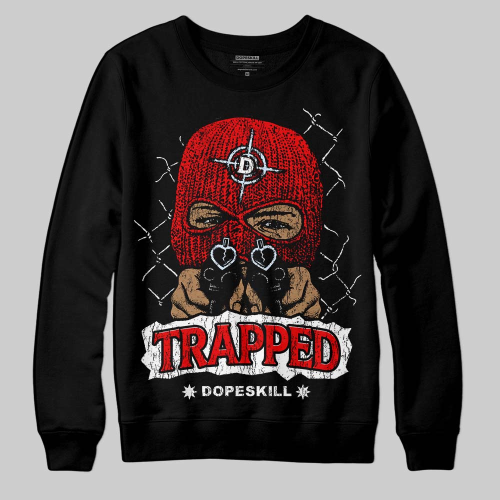Jordan 11 Retro Cherry DopeSkill Sweatshirt New Trapped Graphic Streetwear - black
