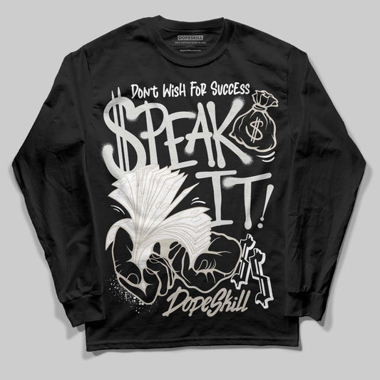 Jordan 3 Retro Pure Money DopeSkill Long Sleeve T-Shirt Speak It Graphic Streetwear - Black