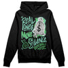 Jordan 1 High OG Green Glow DopeSkill Hoodie Sweatshirt Real Ones Move In Silence Graphic Streetwear - Black