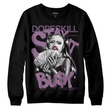 Jordan 2 “Mauve/Off-Noir” DopeSkill Sweatshirt Stay It Busy Graphic Streetwear - Black