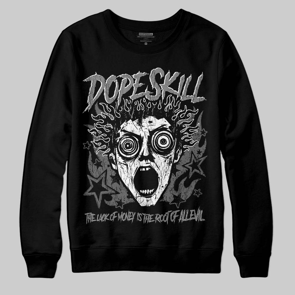Jordan 4 “Black Cat” (2025) DopeSkill Sweatshirt Root of Evil Graphic Streetwear - black