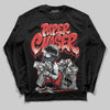 Jordan 6 “Reverse Infrared” DopeSkill Long Sleeve T-Shirt Paper Chaser Boy Graphic Streetwear - Black