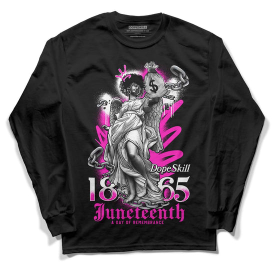 Dunk Low GS “Active Fuchsia” DopeSkill Long Sleeve T-Shirt Juneteenth Graphic Streetwear - Black