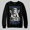 Royal Blue Sneakers DopeSkill Sweatshirt Trust Nobody Graphic Streetwear - Black